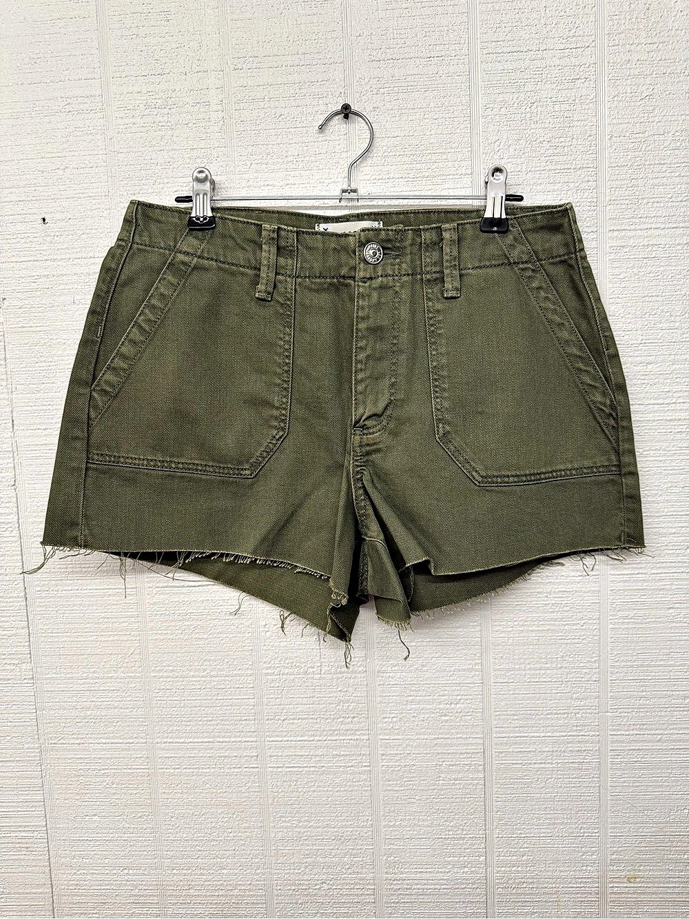 Paige Maislie Utility Short Women's Jean Shorts Green Waist 27